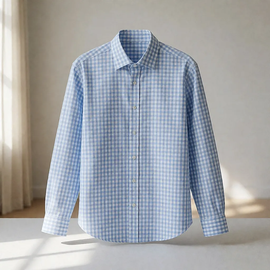 Chemise vichy en coton — Monoprix Premium