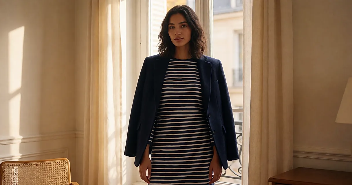 Capsule d'invitée bleu marine pour un mariage d'automne : six pièces pour tenir de la cérémonie au dîner