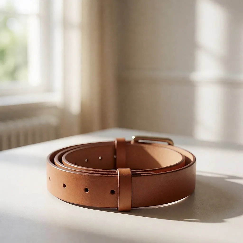 Ceinture en cuir tanné végétal — Bel de Cuir