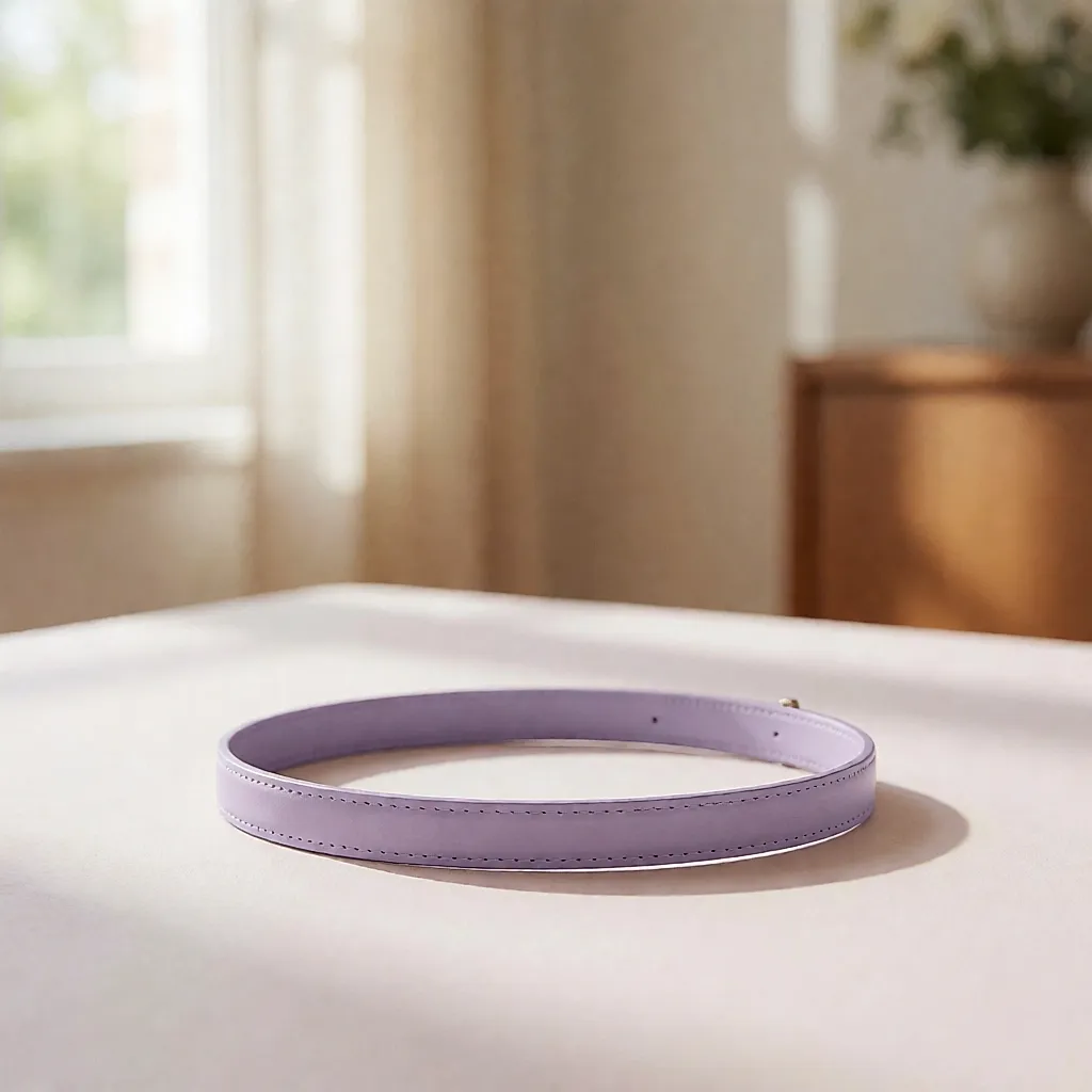 Ceinture fine violet clair — Ma-ceinture.com