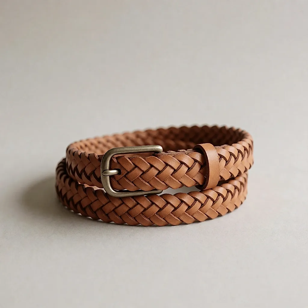 ceinture en cuir tressé — La Maison de la Ceinture