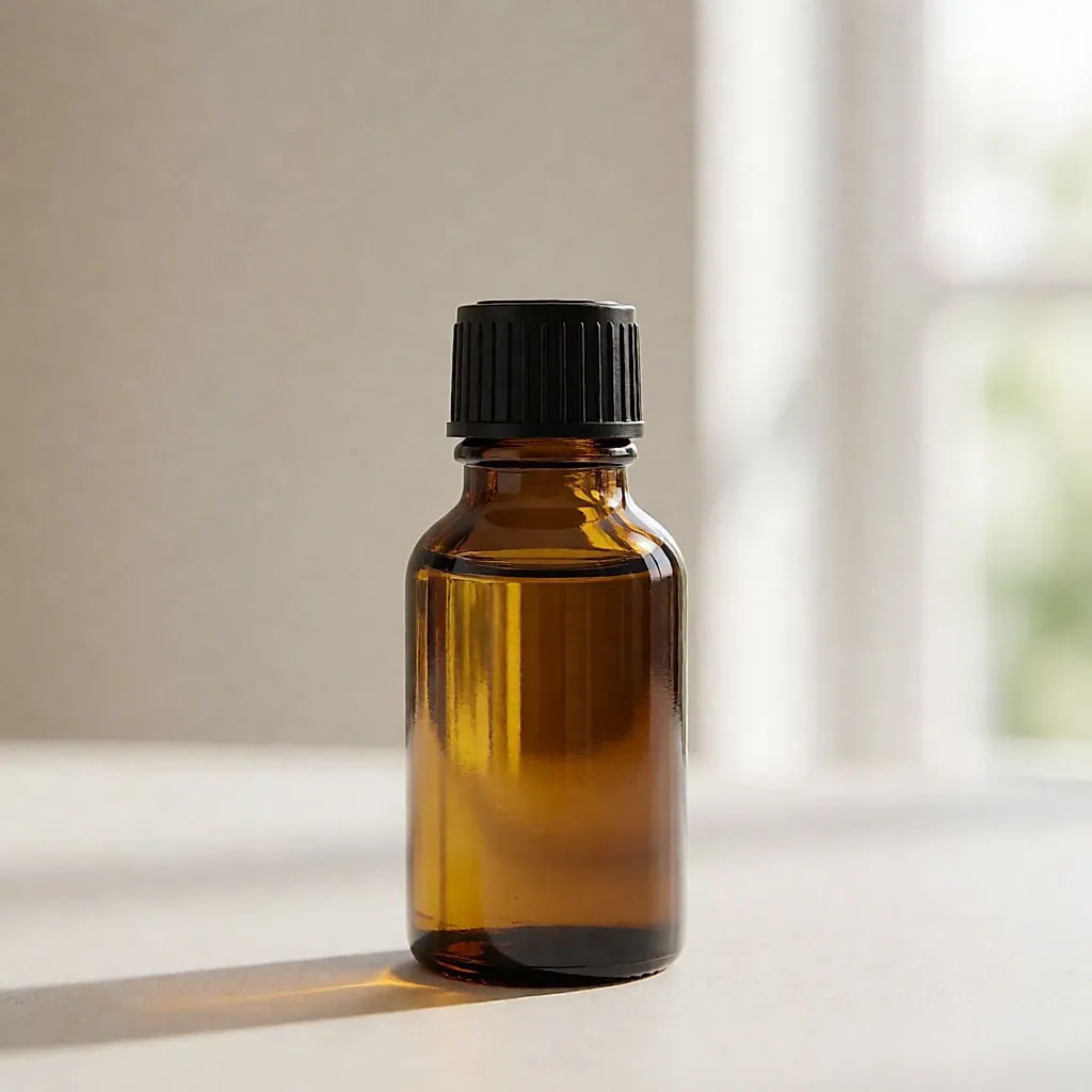 Huile de jojoba ou d'amande douce en flacon de verre — Bionoble