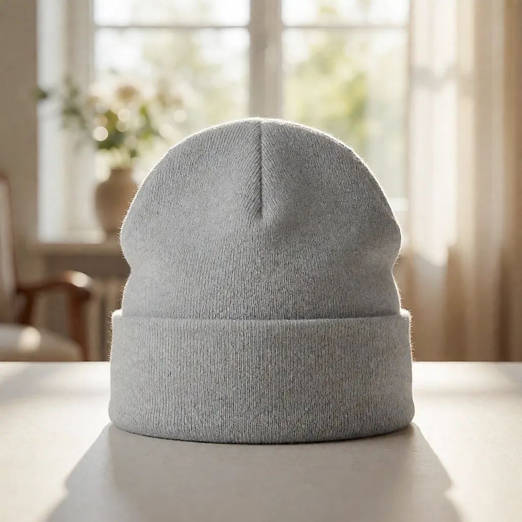 Bonnet en coton bio gris clair — Comptoir Bio Sud