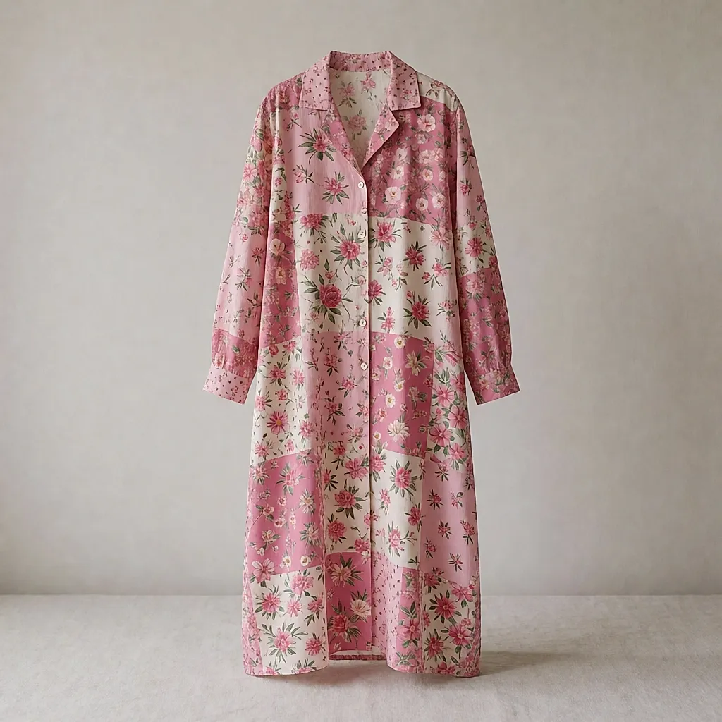 Robe longue en patchwork imprimé — Fryloo