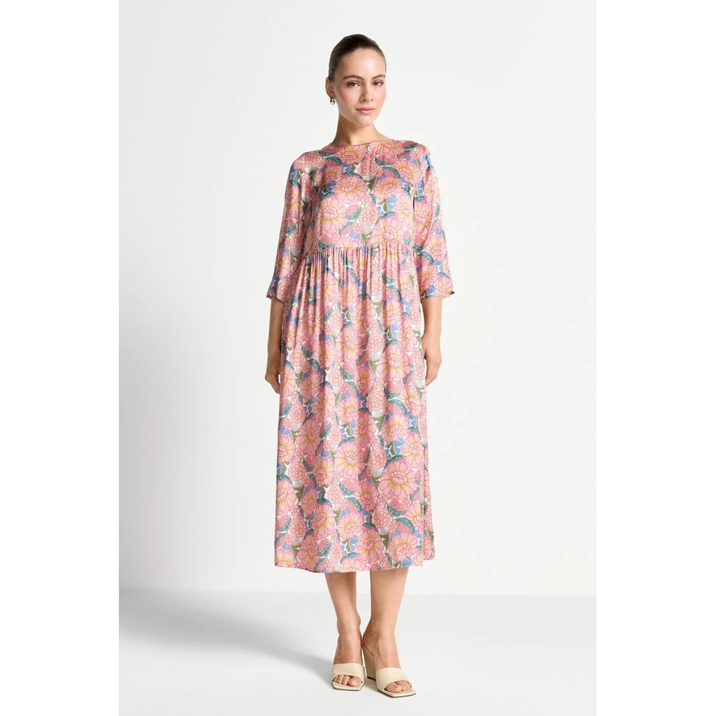 Abito midi in stampa Liberty a micro-fiori — Rich & Royal
