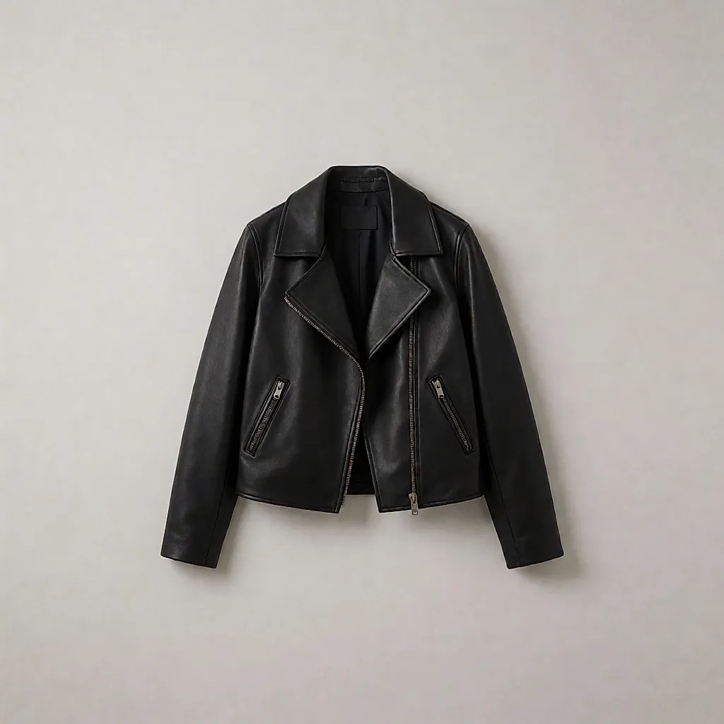 Perfecto Bel Air aus weichem schwarzem Leder mit lässigem Fall und zwei Reißverschlusstaschen – Schott NYC