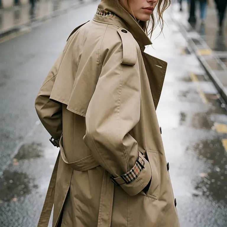 Burberry-Saga: der beige Trenchcoat und das Karofutter, ein zeitloser britischer Klassiker