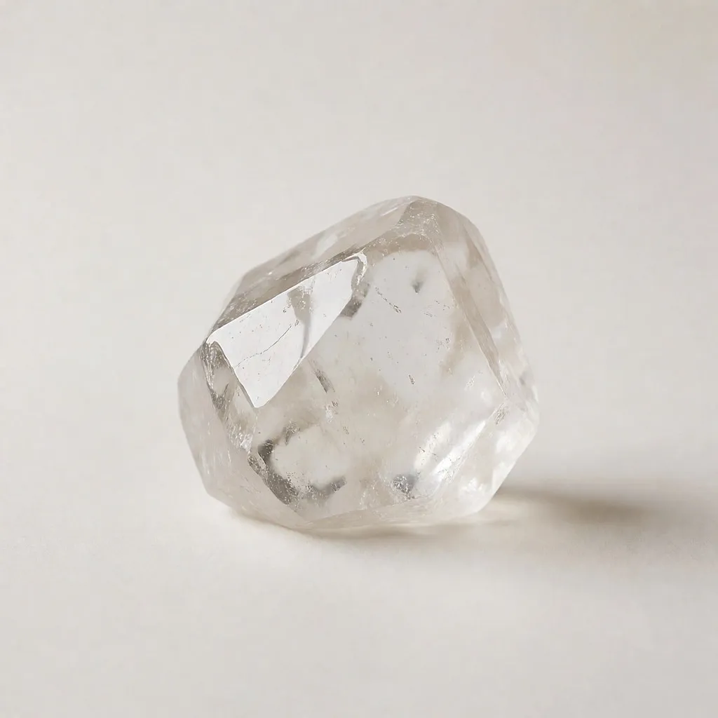 Product-style image of a 250 g potassium alum stone made in France