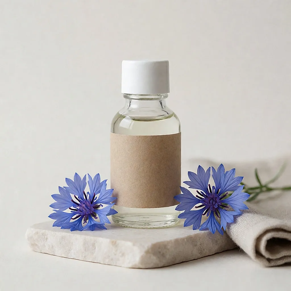 Product photo inspired by Eau de Bleuet Bio, 100% natural — for puffiness and dark circles