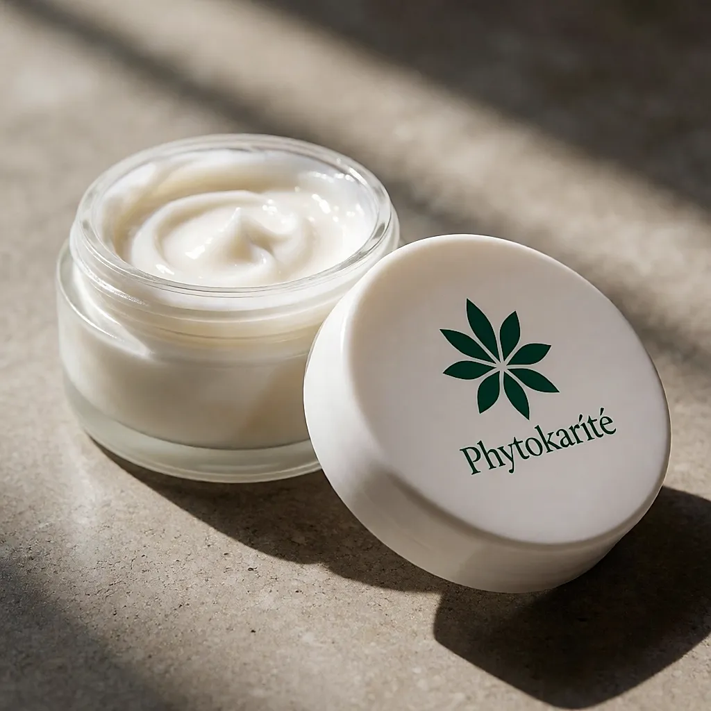 Pot de masque Phytokarité ouvert, texture crémeuse visible