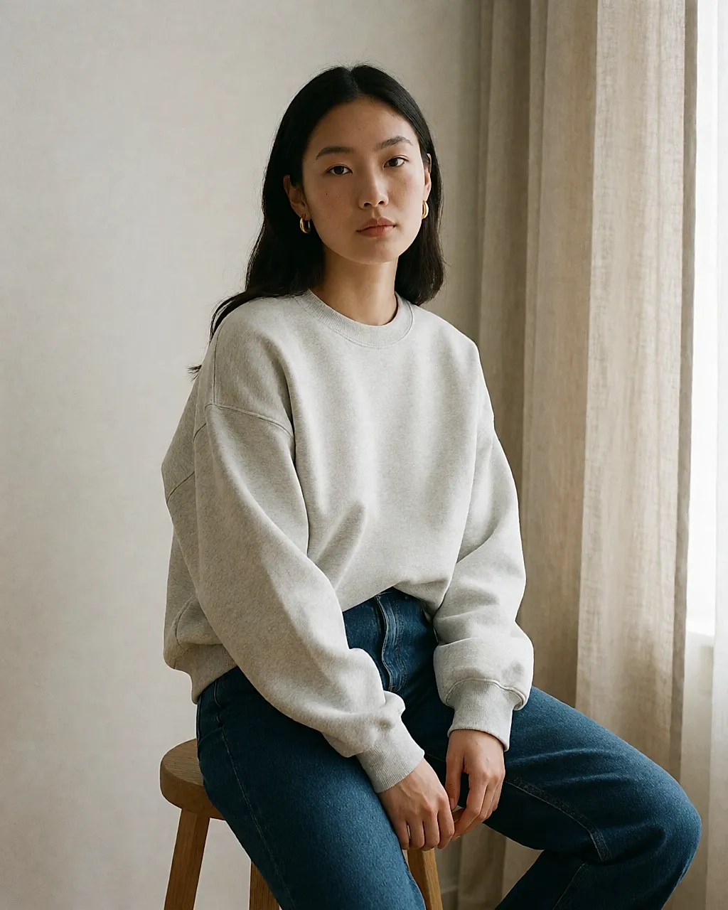 Gold-Trend 2026: warmes Metall als neutraler Ton getragen — vom grauen Sweatshirt bis zum feinen Alltagsschmuck
