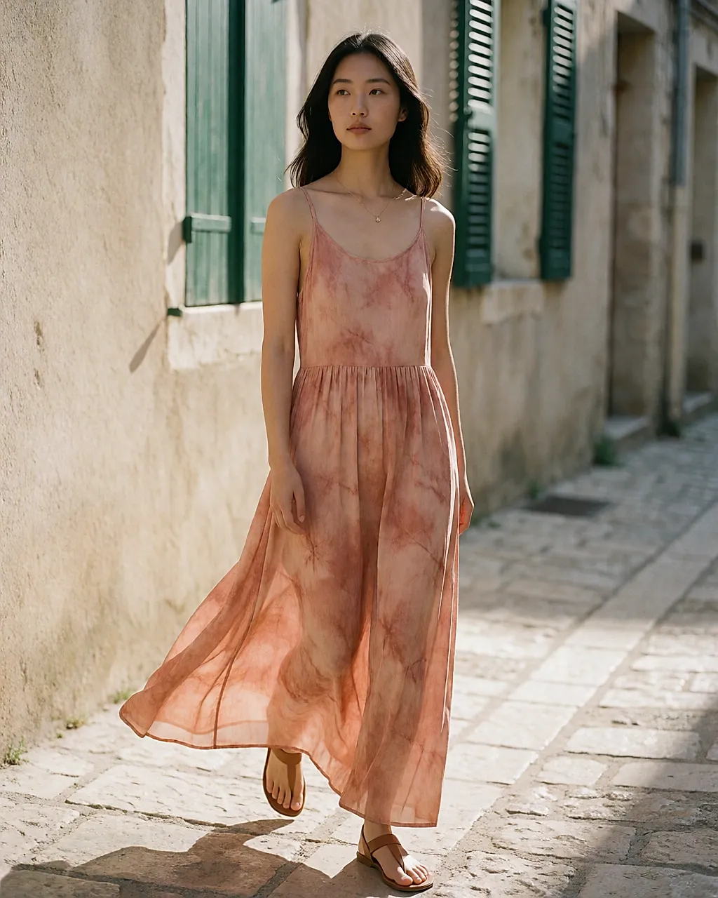 Tendance : la robe longue fluide revient partout, portée de l'été à l'hiver