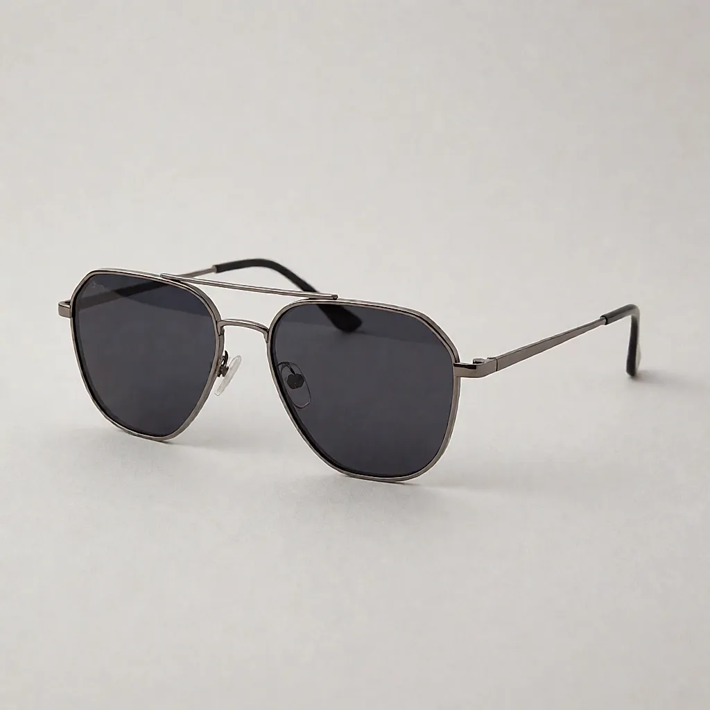 Product image inspired by angular metal-frame sunglasses (Marks & Spencer model reference 000000000060777129)