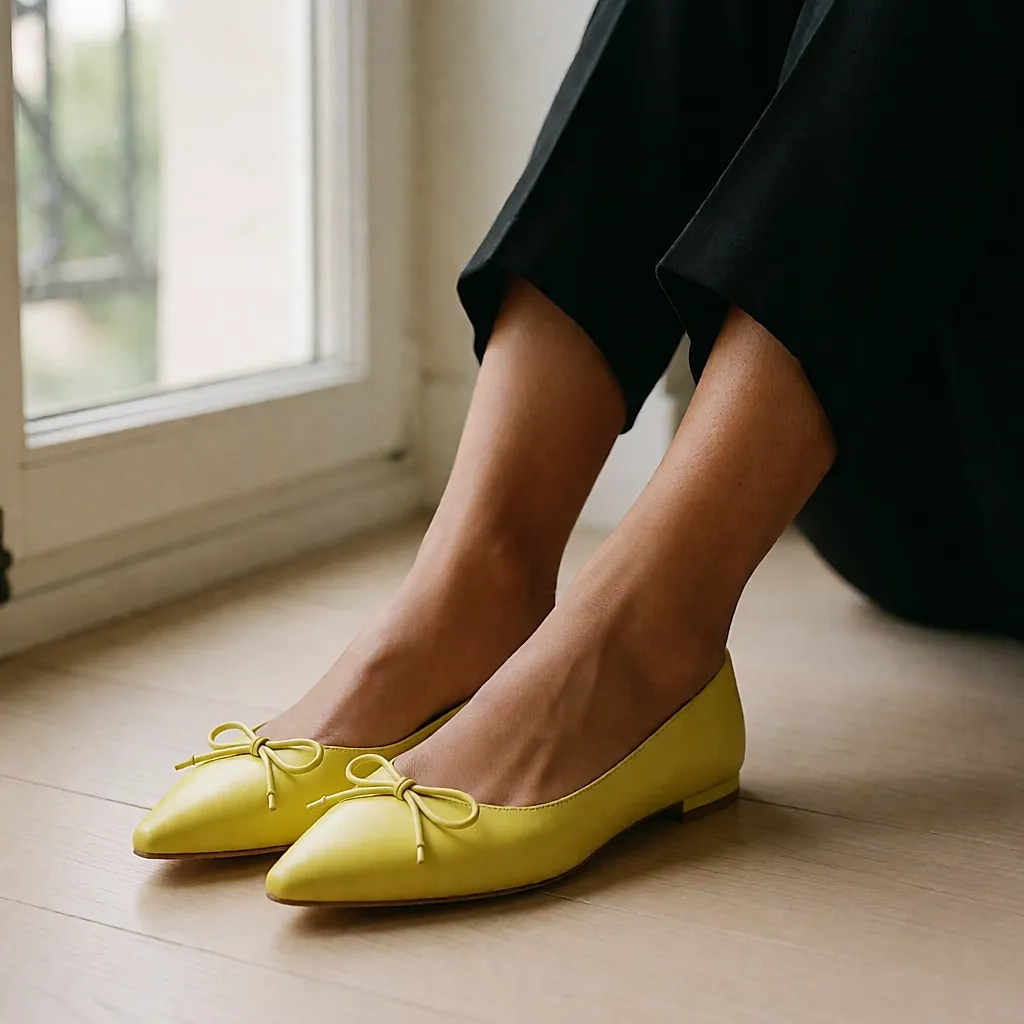 Gelbe Ballerinas von Sigerson Morrison
