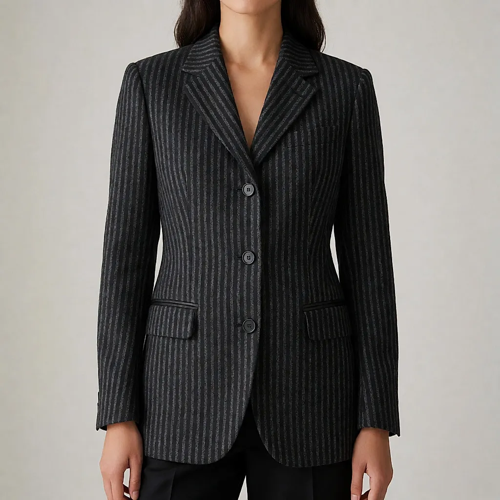 Imagen de producto inspirada en el blazer de lana a rayas de la línea Hombre