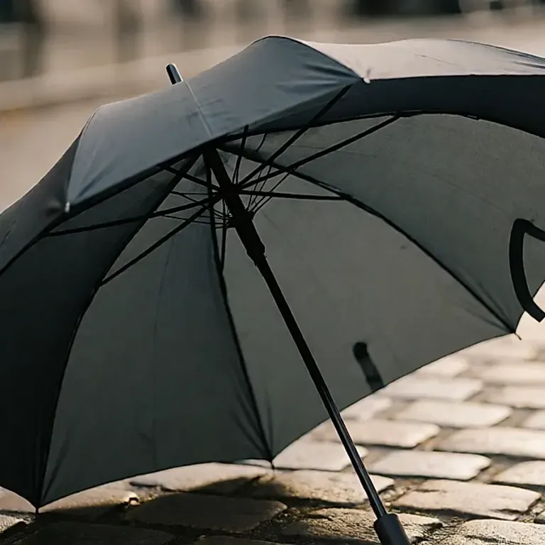 Parapluie à armature en fibre de verre : choisir un modèle qui plie sous la bourrasque et retrouve sa courbe