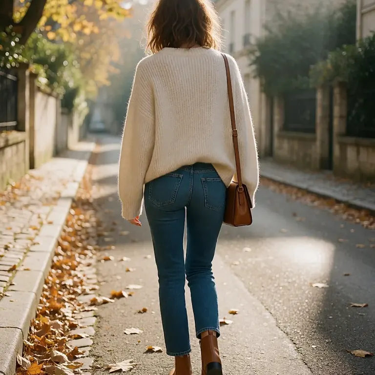 Autumn's coloured skinny jeans in deep shades and dense denim, a layering piece worth rediscovering