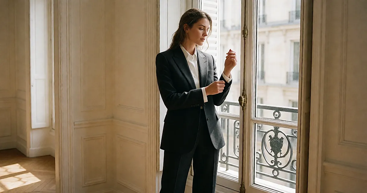Tailleur portable Séoul–Tokyo : le blazer, le pantalon droit et la chemise qui entrent vraiment dans le vestiaire