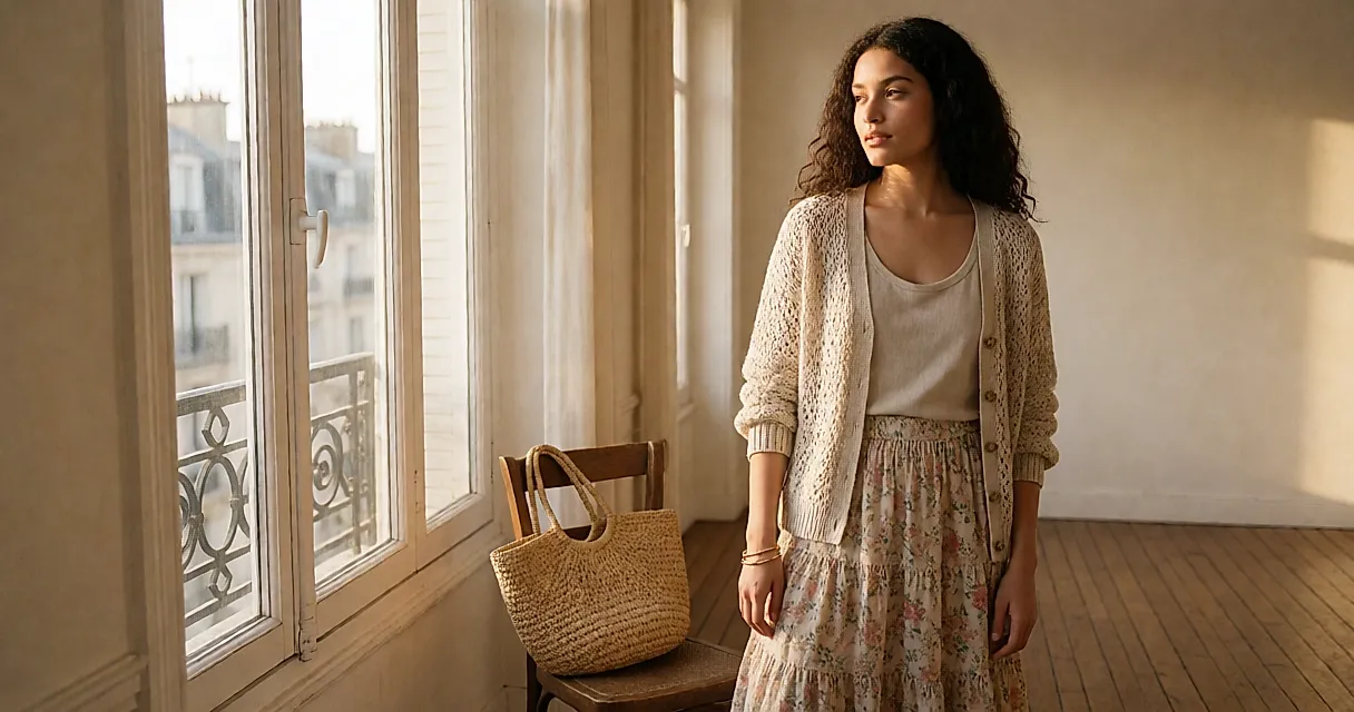 Morena assumida fora do molde de Hollywood, com um look boho fácil de copiar