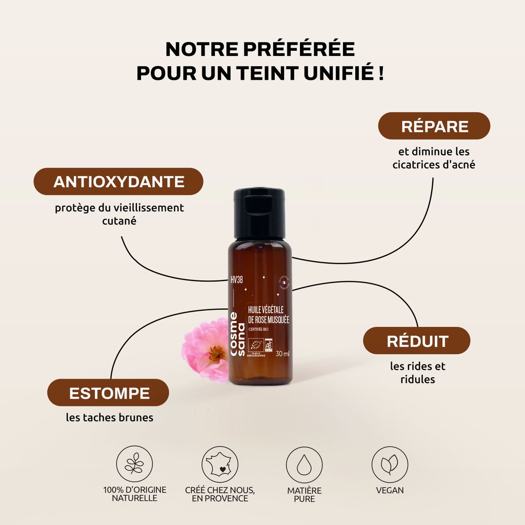 Huile de rose musquée — Cosmesana